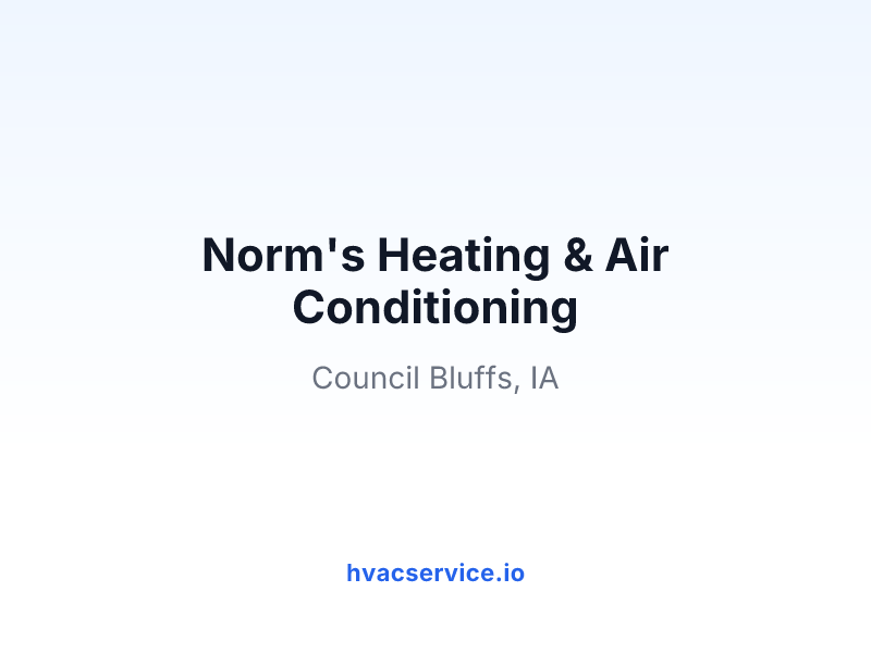 Norm's Heating & Air Conditioning