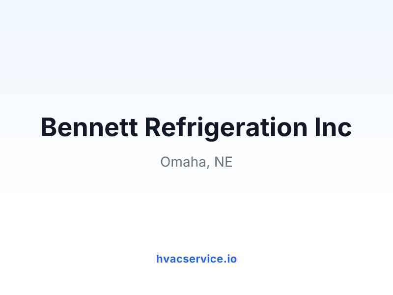 Bennett Refrigeration Inc