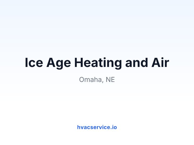 Ice Age Heating and Air