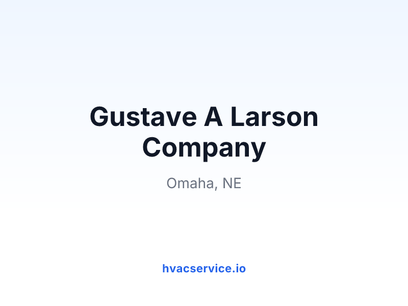 Gustave A Larson Company