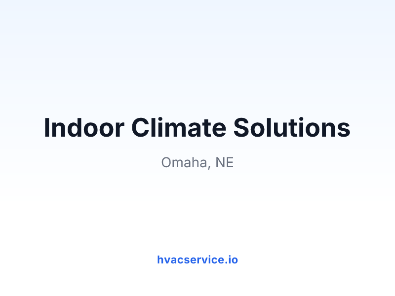 Indoor Climate Solutions