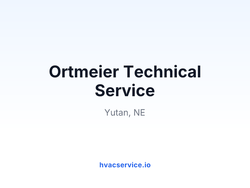 Ortmeier Technical Service