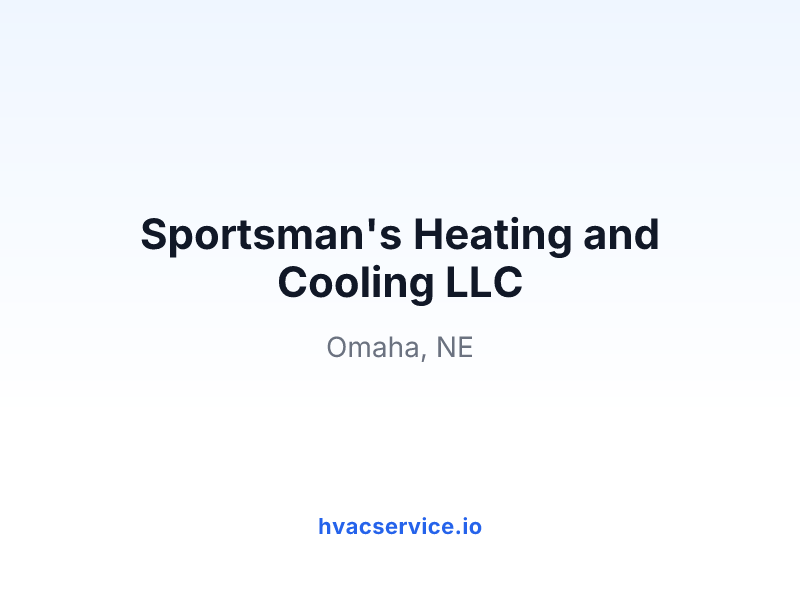 Sportsman's Heating and Cooling LLC