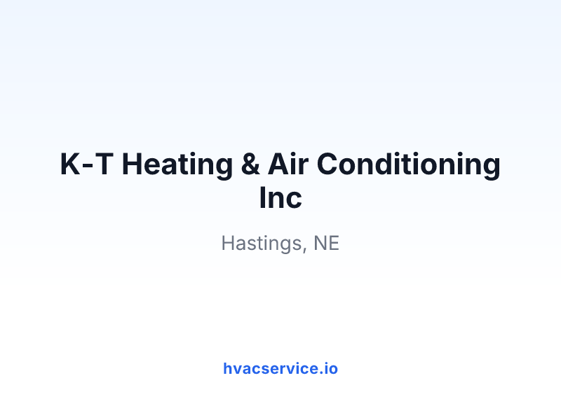 K-T Heating & Air Conditioning Inc