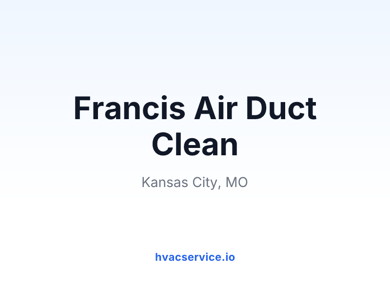 Francis Air Duct Clean