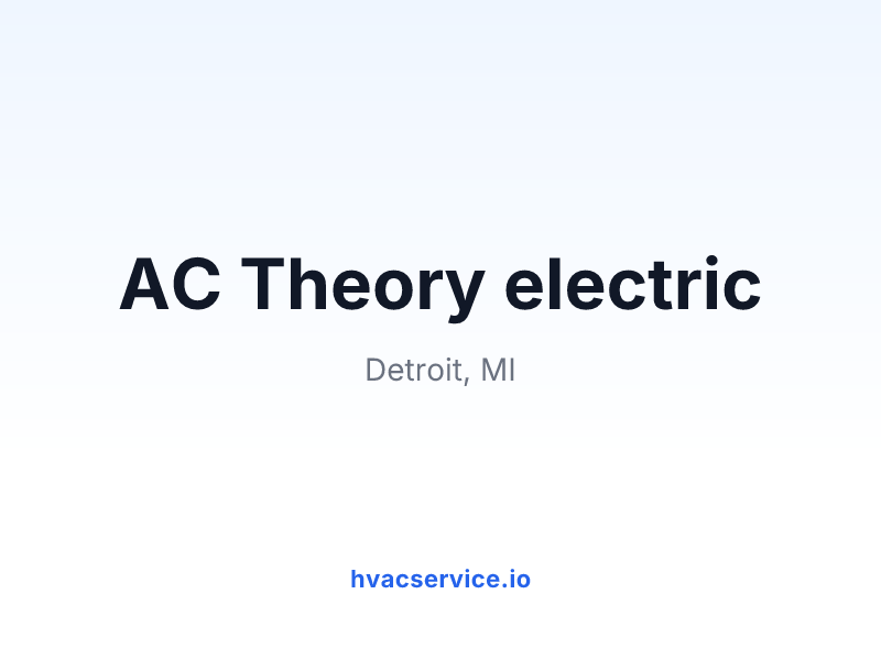 AC Theory electric
