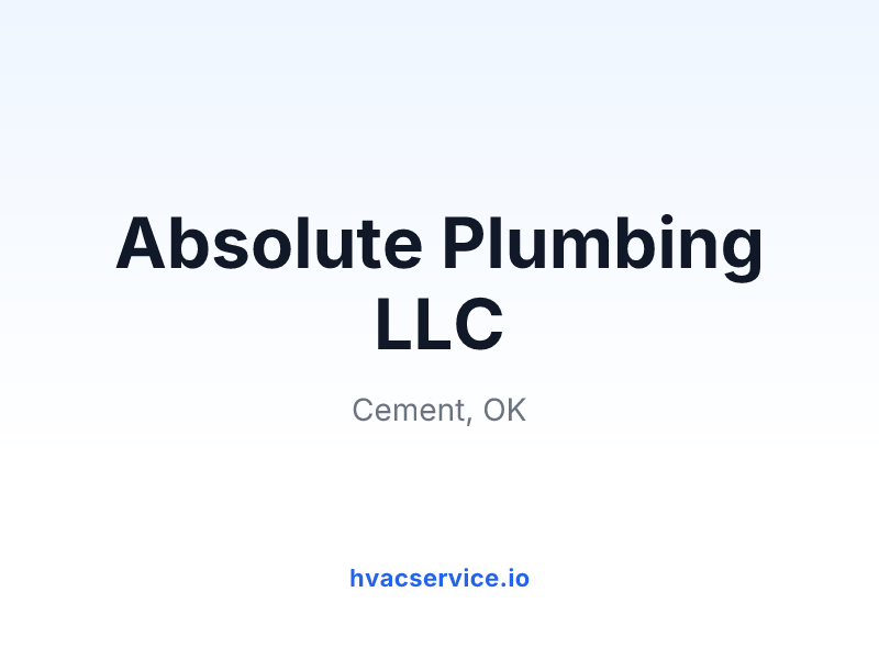 Absolute Plumbing LLC