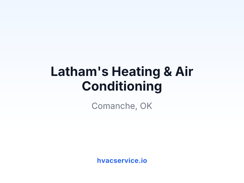 Latham's Heating & Air Conditioning
