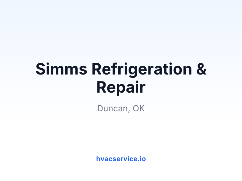 Simms Refrigeration & Repair
