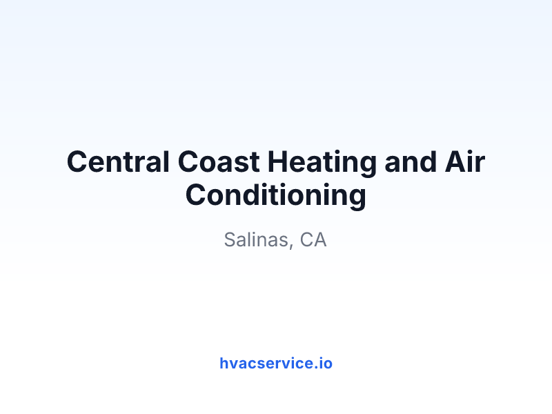 Central Coast Heating and Air Conditioning