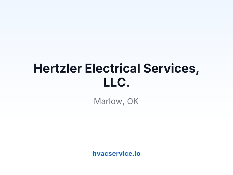 Hertzler Electrical Services, LLC.