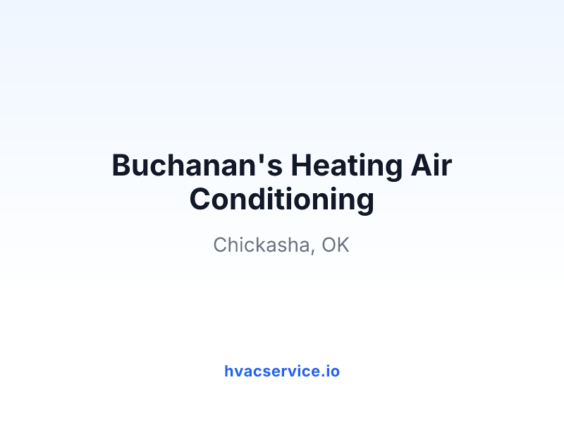 Buchanan's Heating Air Conditioning
