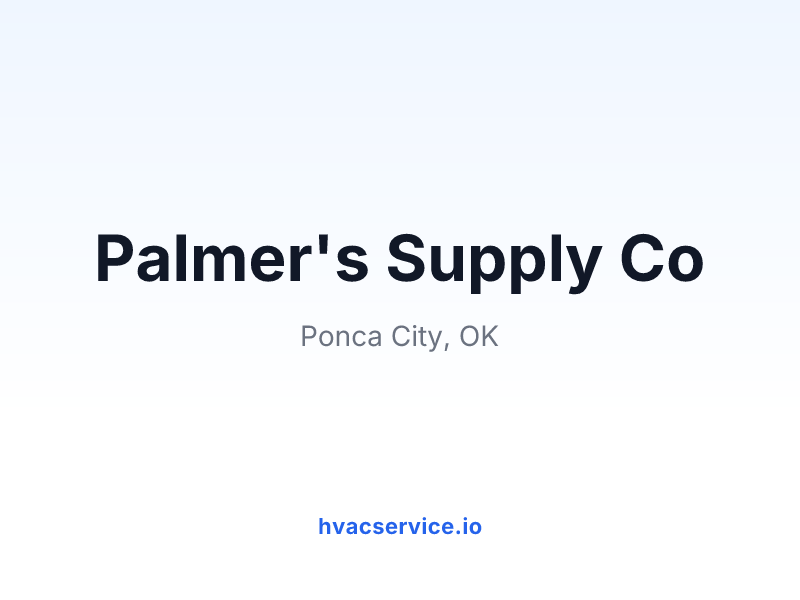 Palmer's Supply Co