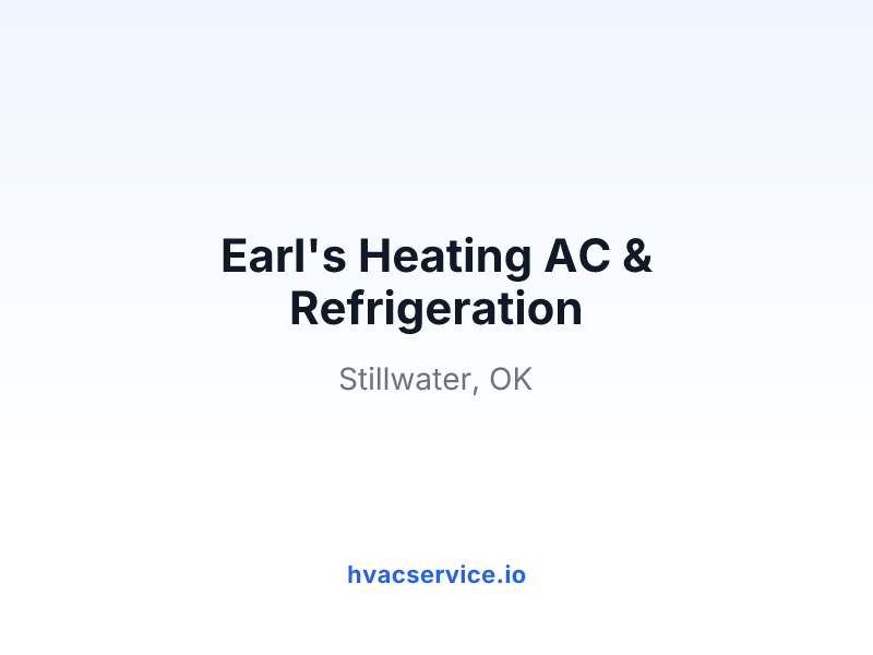 Earl's Heating AC & Refrigeration