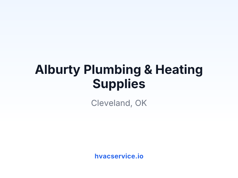 Alburty Plumbing & Heating Supplies