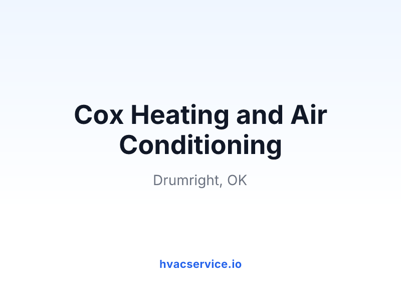Cox Heating and Air Conditioning