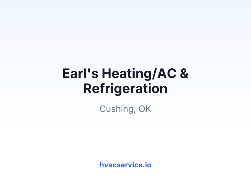 Earl's Heating/AC & Refrigeration