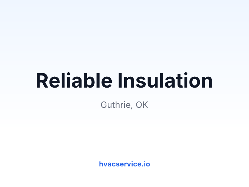 Reliable Insulation