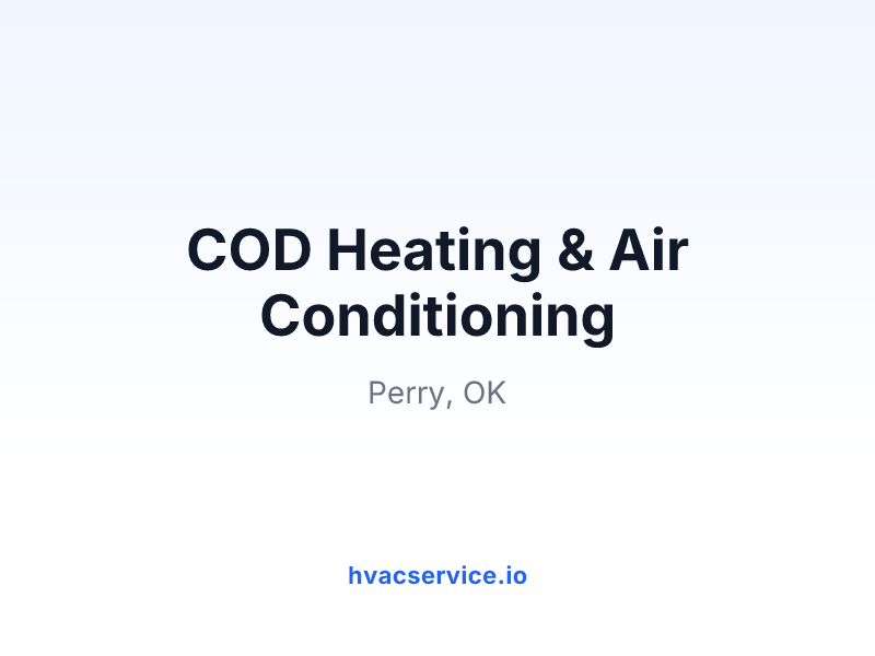 COD Heating & Air Conditioning