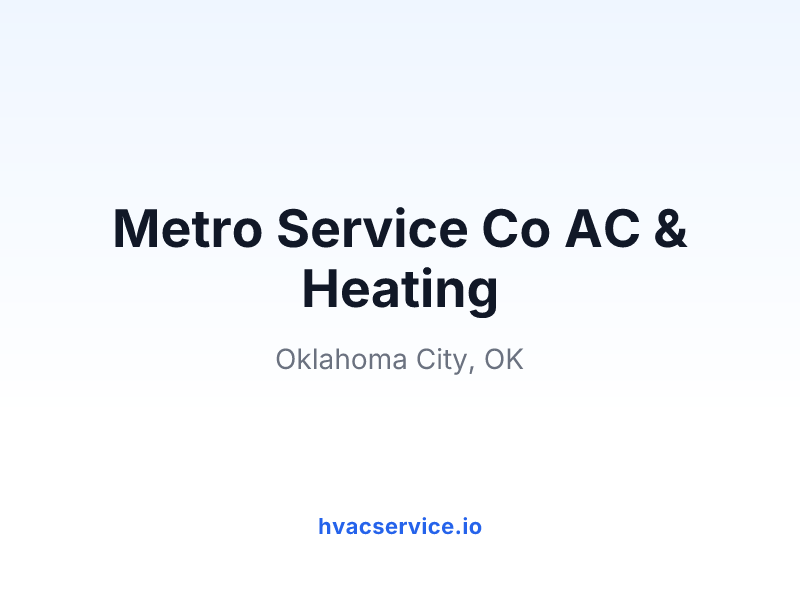 Metro Service Co AC & Heating