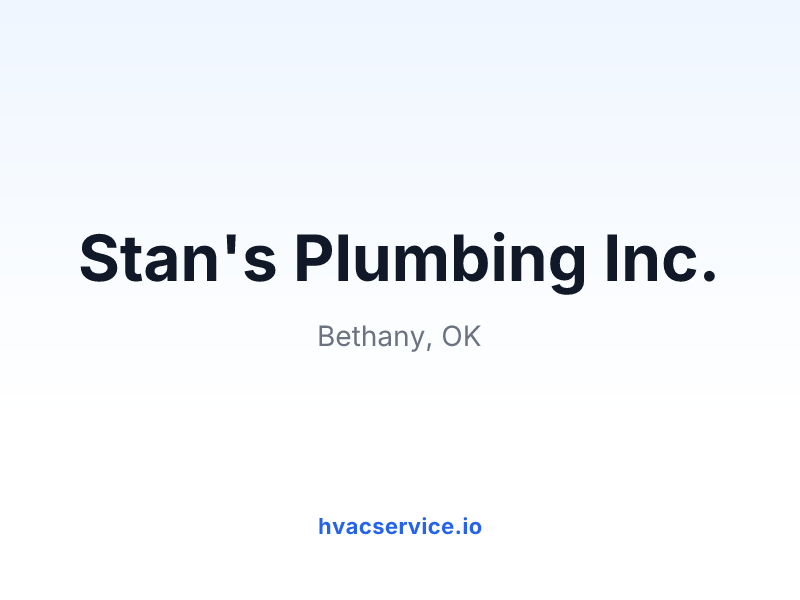 Stan's Plumbing Inc.
