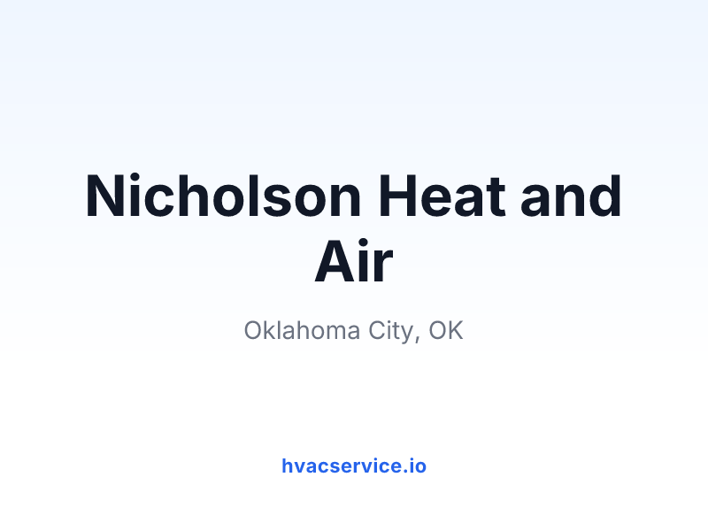 Nicholson Heat and Air