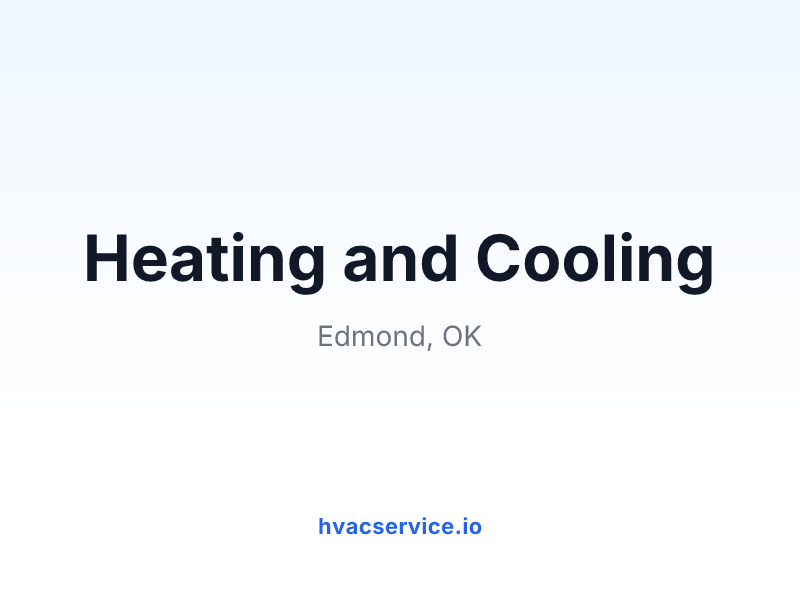 Heating and Cooling
