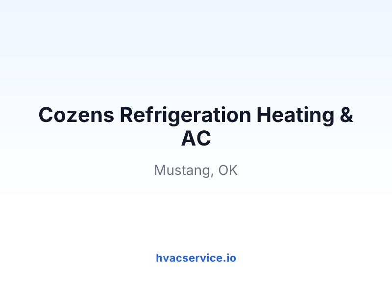 Cozens Refrigeration Heating & AC