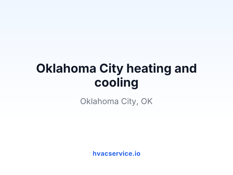 Oklahoma City heating and cooling