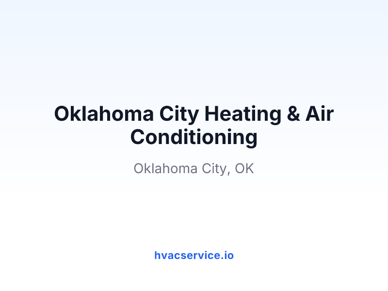 Oklahoma City Heating & Air Conditioning