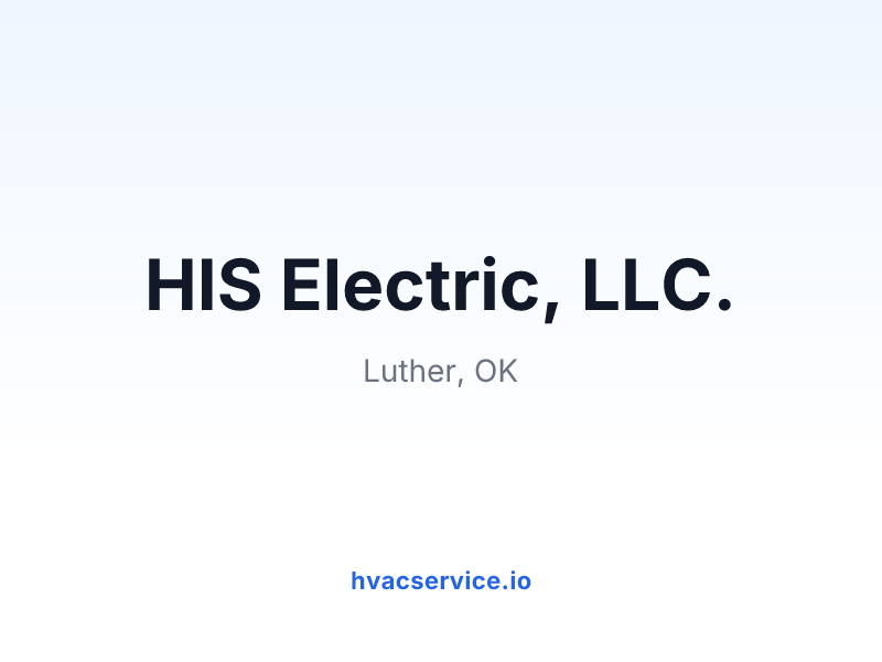 HIS Electric, LLC.