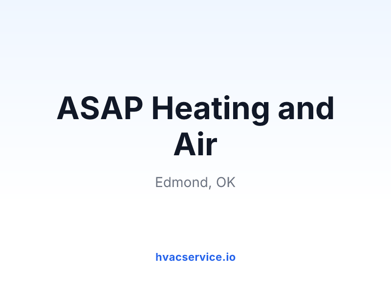 ASAP Heating and Air