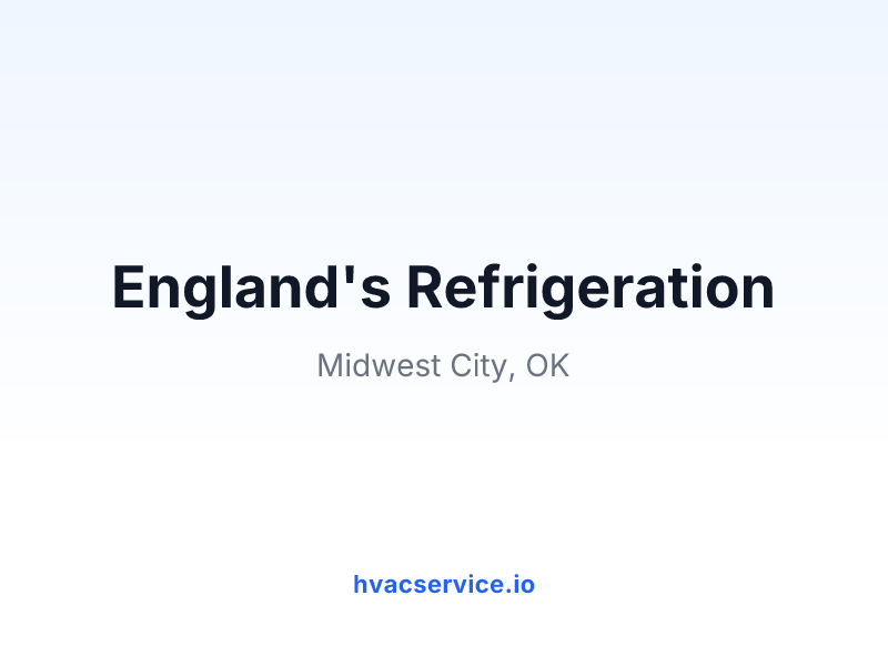England's Refrigeration