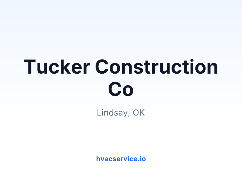Tucker Construction Co