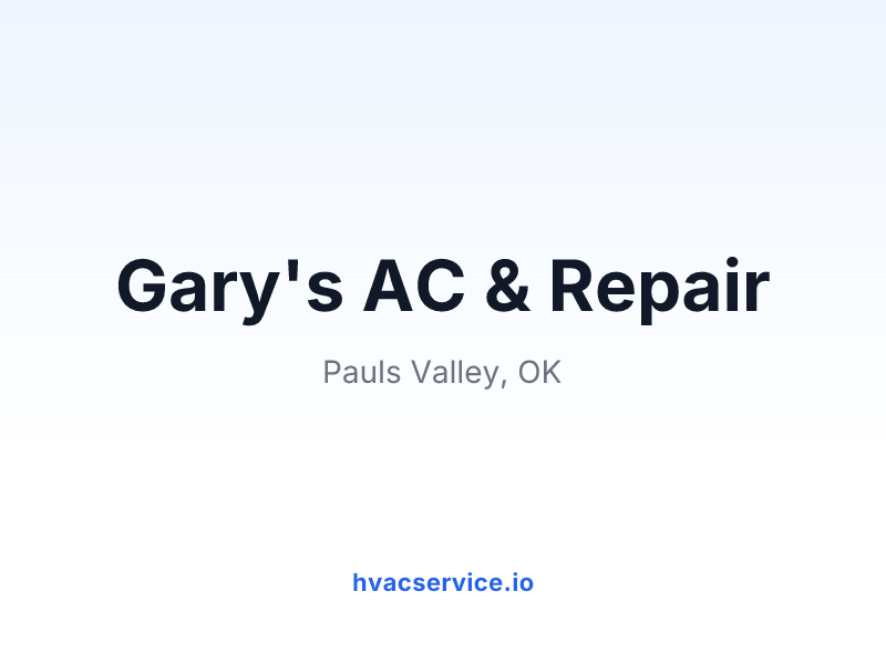 Gary's AC & Repair