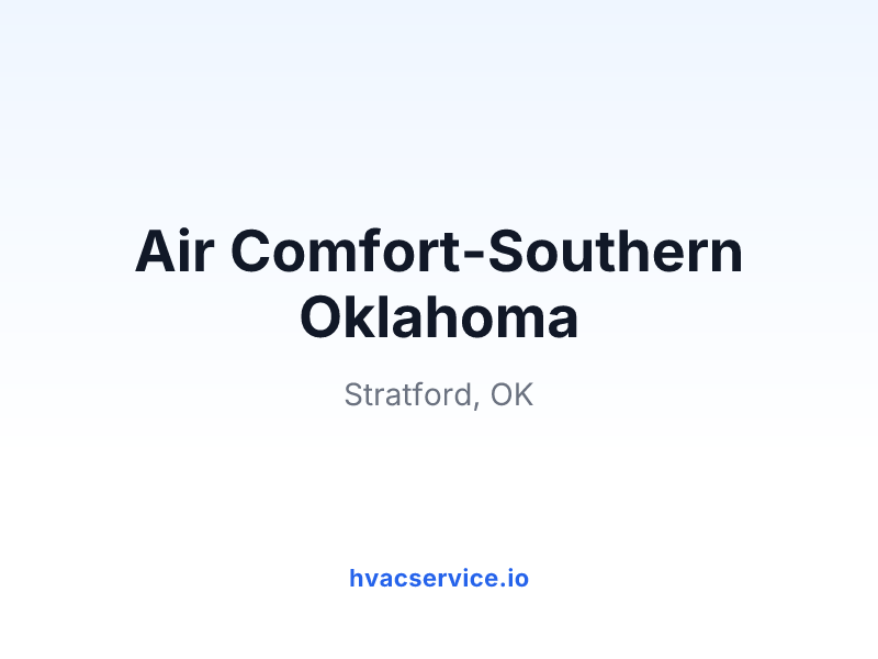 Air Comfort-Southern Oklahoma