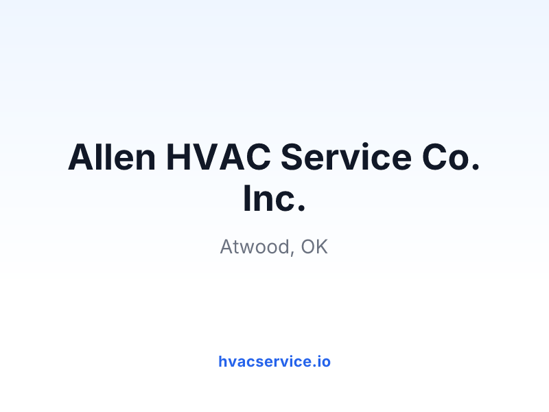 Allen HVAC Service Co. Inc.