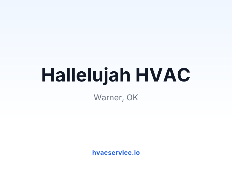 Hallelujah HVAC
