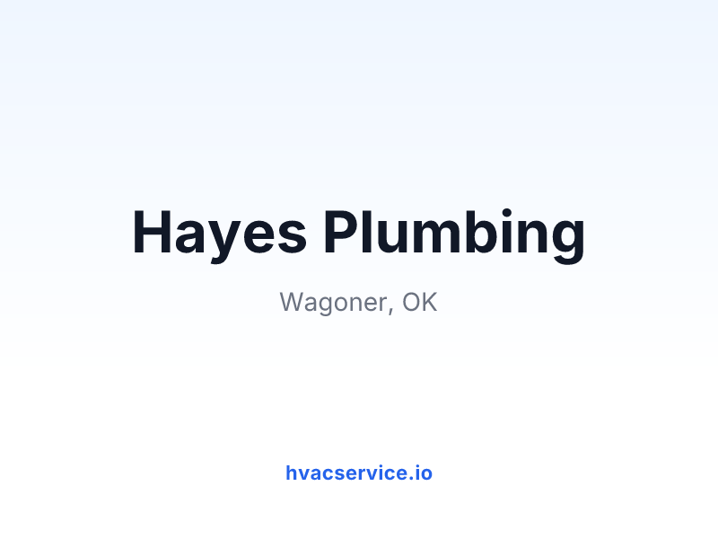 Hayes Plumbing