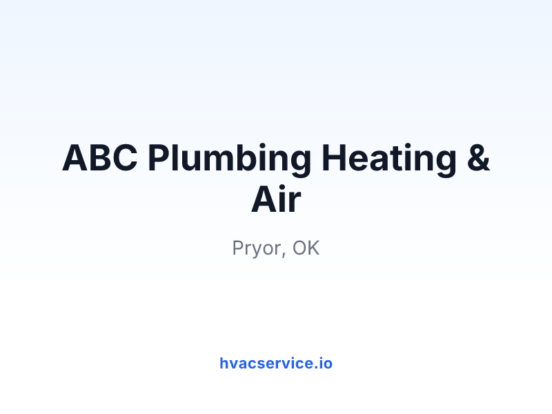 ABC Plumbing Heating & Air