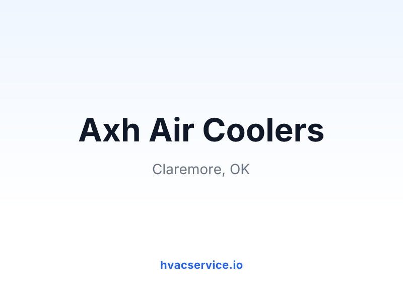 Axh Air Coolers