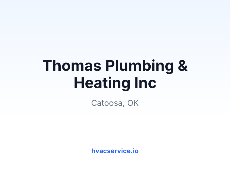 Thomas Plumbing & Heating Inc
