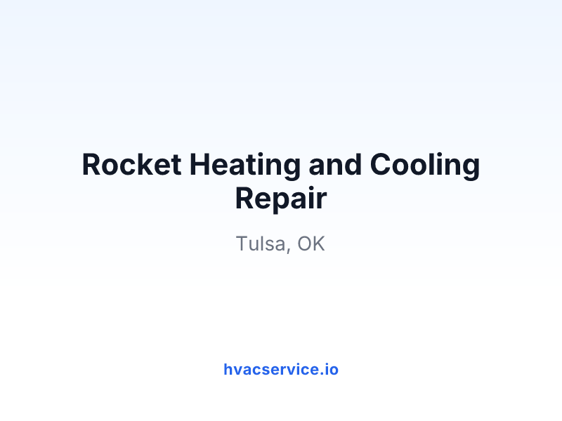 Rocket Heating and Cooling Repair