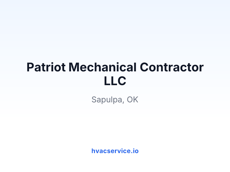 Patriot Mechanical Contractor LLC