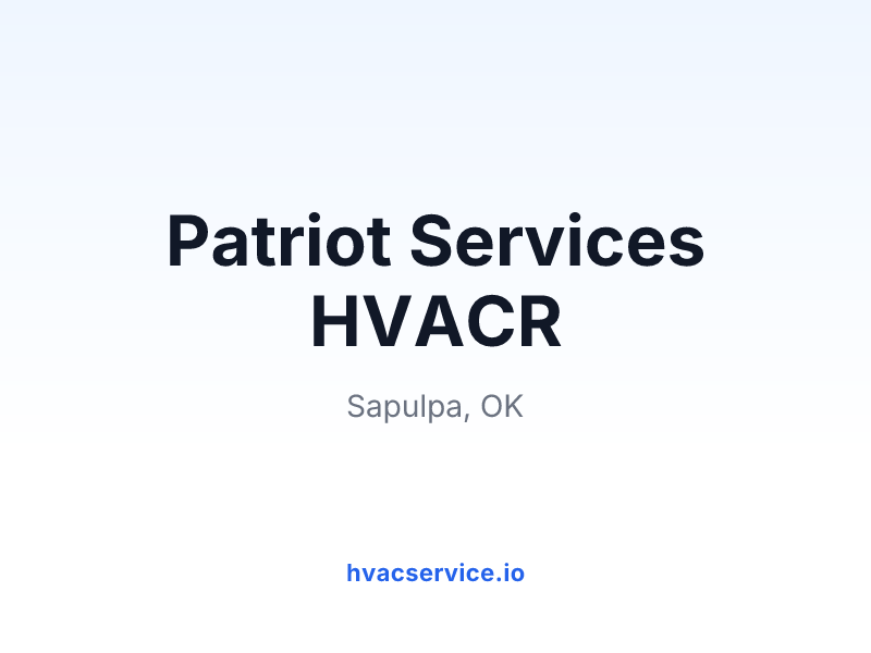 Patriot Services HVACR