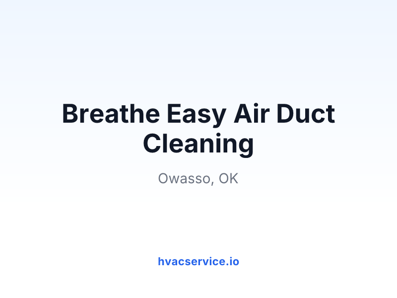 Breathe Easy Air Duct Cleaning