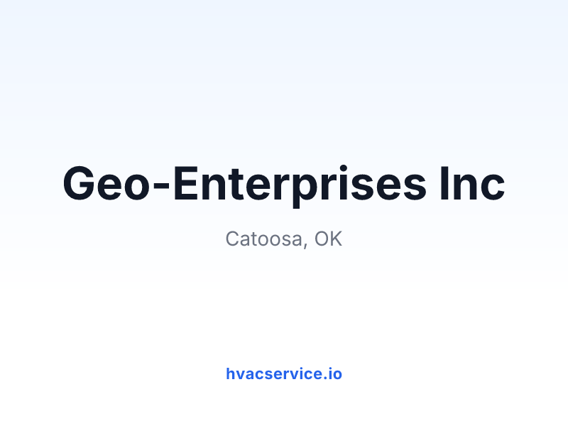 Geo-Enterprises Inc