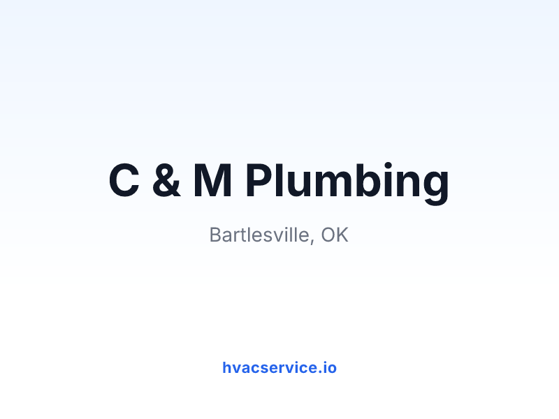 C & M Plumbing