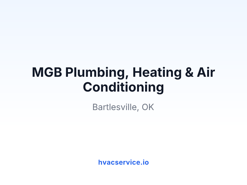 MGB Plumbing, Heating & Air Conditioning