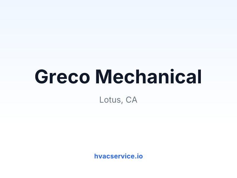 Greco Mechanical